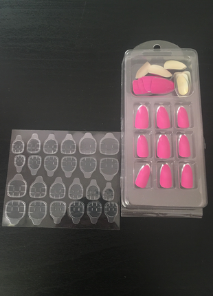 diğer Beden pembe Renk Takma tırnak