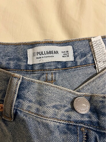 36 Beden PULL&BEAR DENİM ŞORT