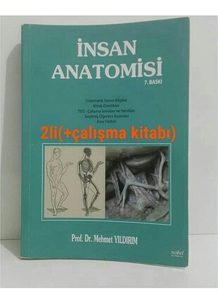 Orijinal İnsan Anatomisi Kitabı 7.Baskı ve Çalışma Kitabı/ Prof.