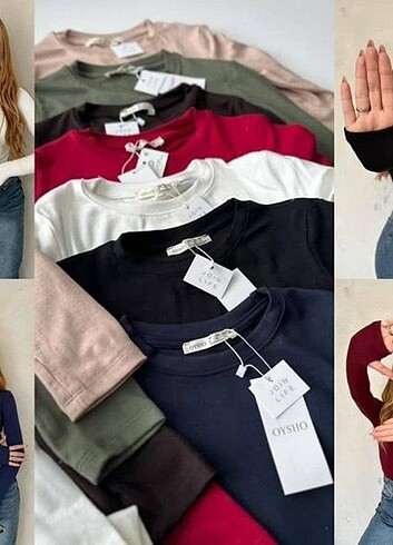 Parmak geçmeli crop body