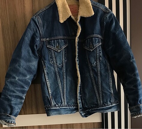 Kışlık içi yünlü kot ceket