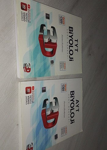 TYT ve AYT Biyoloji 3D Video Destekli Kitaplar