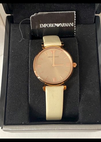 Emporio Armani Bej Modern Klasik Kadın Saati - Görsel 3