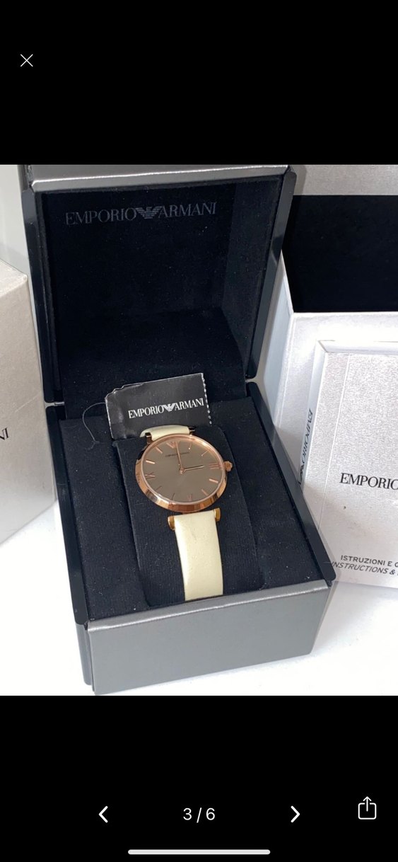 Emporio Armani Bej Modern Klasik Kadın Saati - Görsel 2