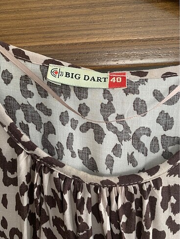 40 Beden Leopar elbise
