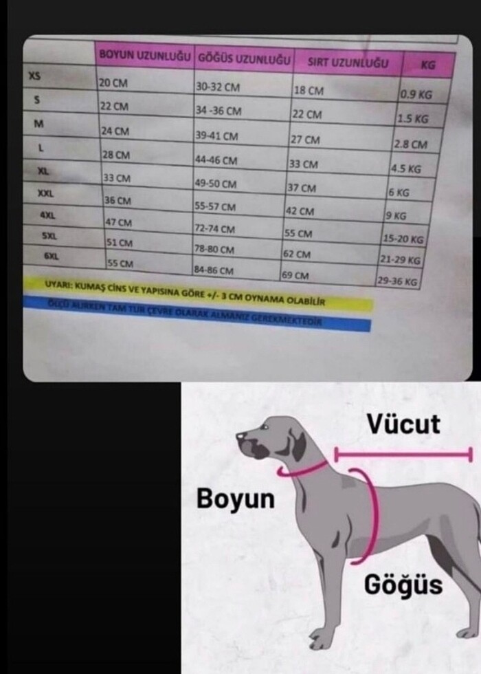 Kedi köpek kıyafeti L - XL  beden uyumlu  - Görsel 3