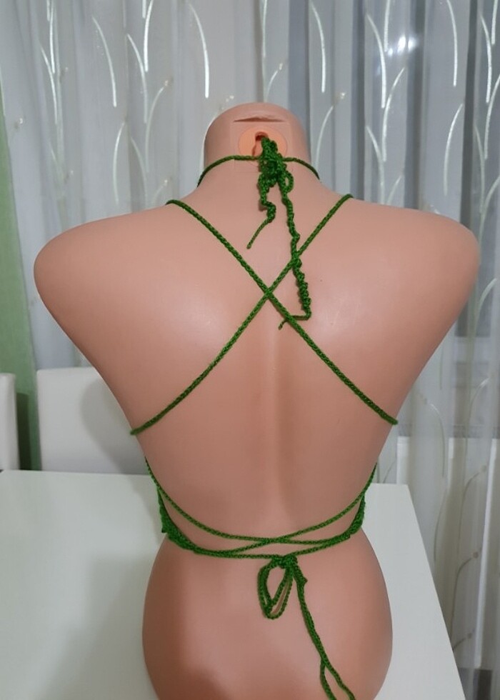 Kelebek bustiyer el örgüsü  - Görsel 3