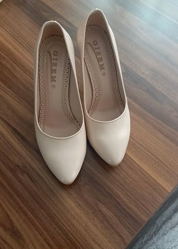 37 Beden ten rengi Renk Beyaz Stiletto Topuklu Kadın Ayakkabı