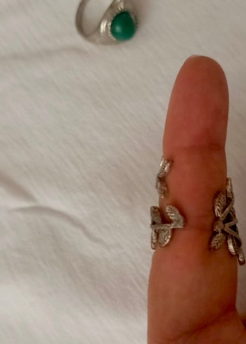 Vintage Bohem Taşlı ve İşlemeli Yüzükler - Görsel 5