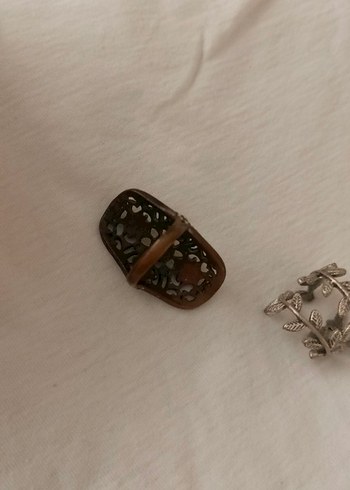 Vintage Bohem Taşlı ve İşlemeli Yüzükler - Görsel 7