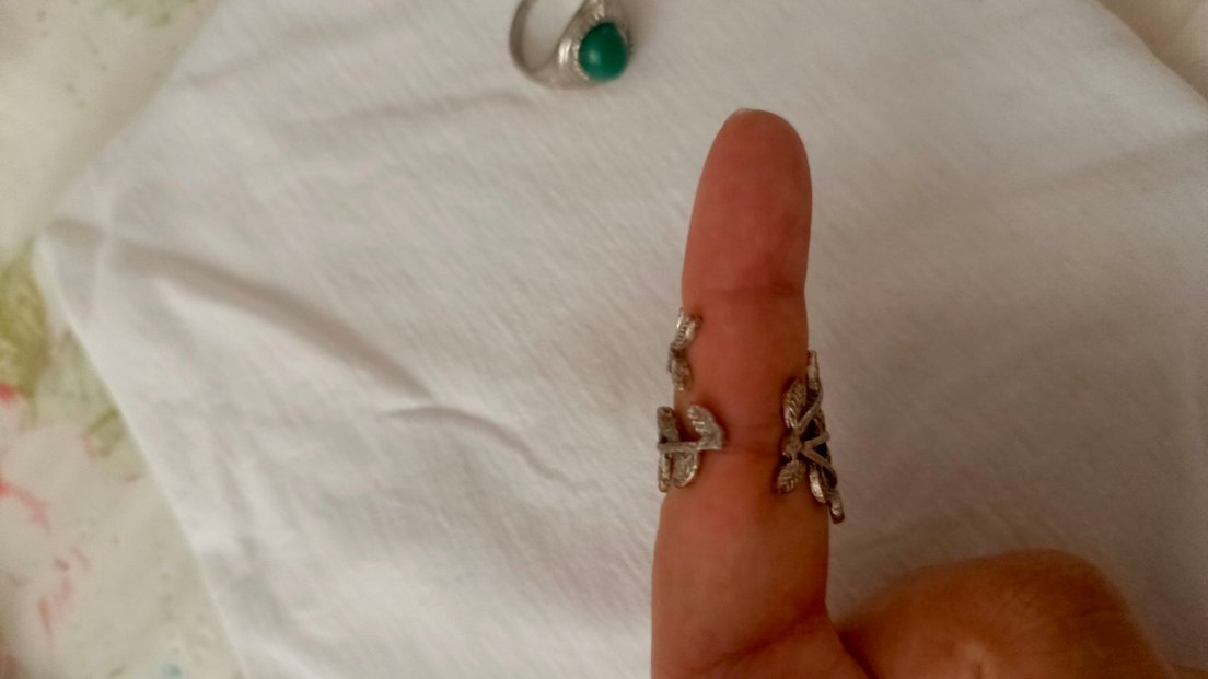 Vintage Bohem Taşlı ve İşlemeli Yüzükler - Görsel 5