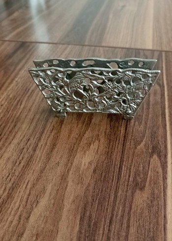 Gri Metal Dekoratif Çatal Kaşık Tutucu - Görsel 2