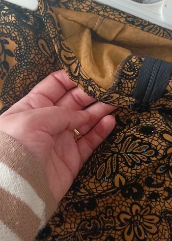 Kahverengi Bohem Desenli Perde - Görsel 6