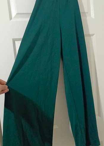 Uzun Kollu Yeşil Salaş Elbise - Görsel 6