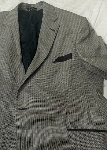 Gri Erkek Regular Fit Düğmeli Takım Elbise - Görsel 2