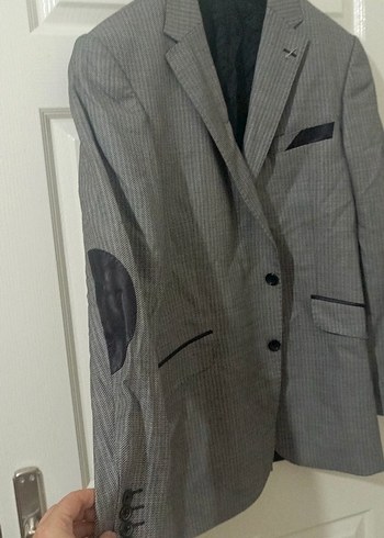 Gri Erkek Regular Fit Düğmeli Takım Elbise - Görsel 7