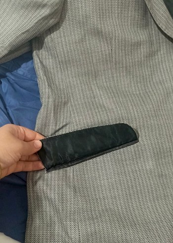 Gri Erkek Regular Fit Düğmeli Takım Elbise - Görsel 3