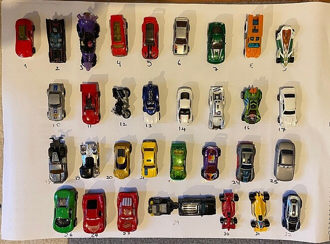 Beden Hotwheels ve diğer marka araba