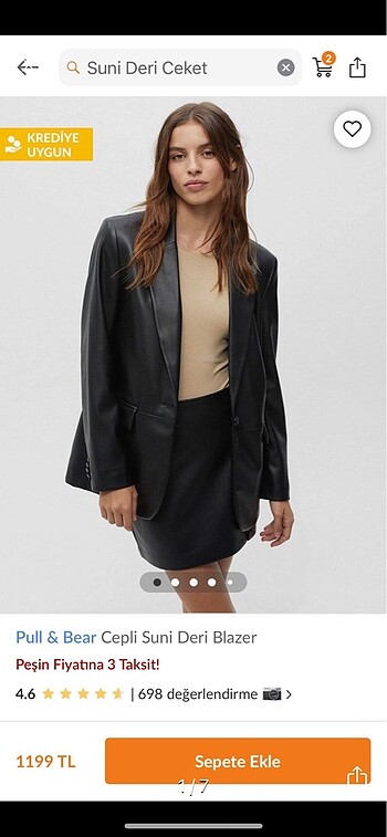 Pull&Bear Deri Blazer