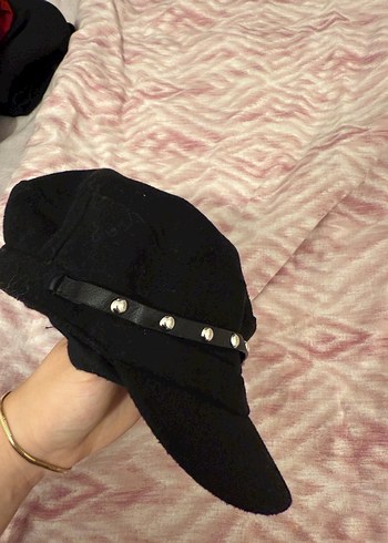 Tokalı Siyah  Kadın Şapka - Görsel 2