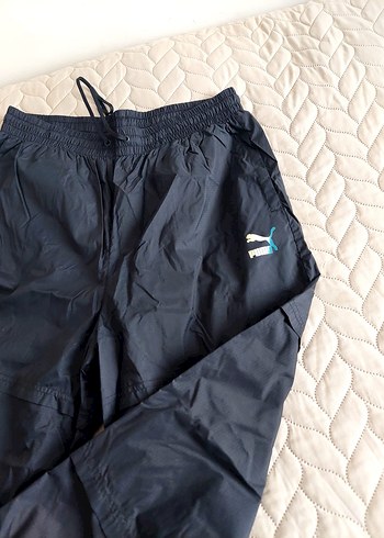 Puma Kadın Siyah Rahat Kesim Fermuarlı Eşofman Altı