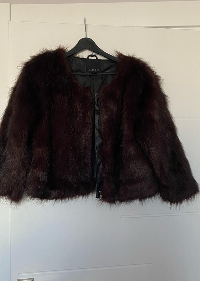 amisu marka cropped suni kürk - Görsel 2