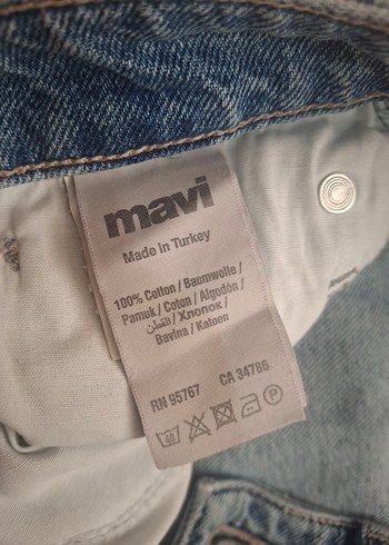 29 Beden Yırtık Detaylı Mavi Salaş Erkek Kot Pantolon