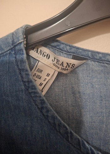 m Beden Kadın Lacivert Kısa Denim Tulum