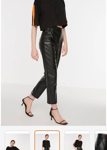 Siyah Deri pantolon 40 - Görsel 2