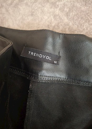 Siyah Deri pantolon 40 - Görsel 4