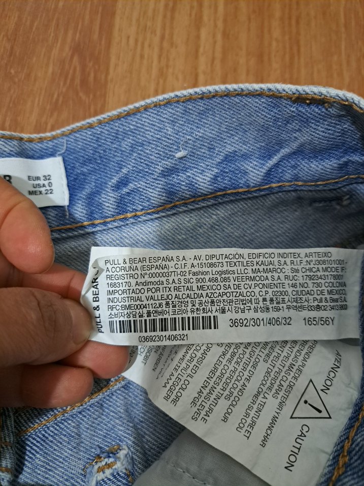 Kadın Mavi Denim Mini Şort - Görsel 4
