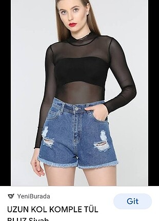 Tül bluz 36,38 