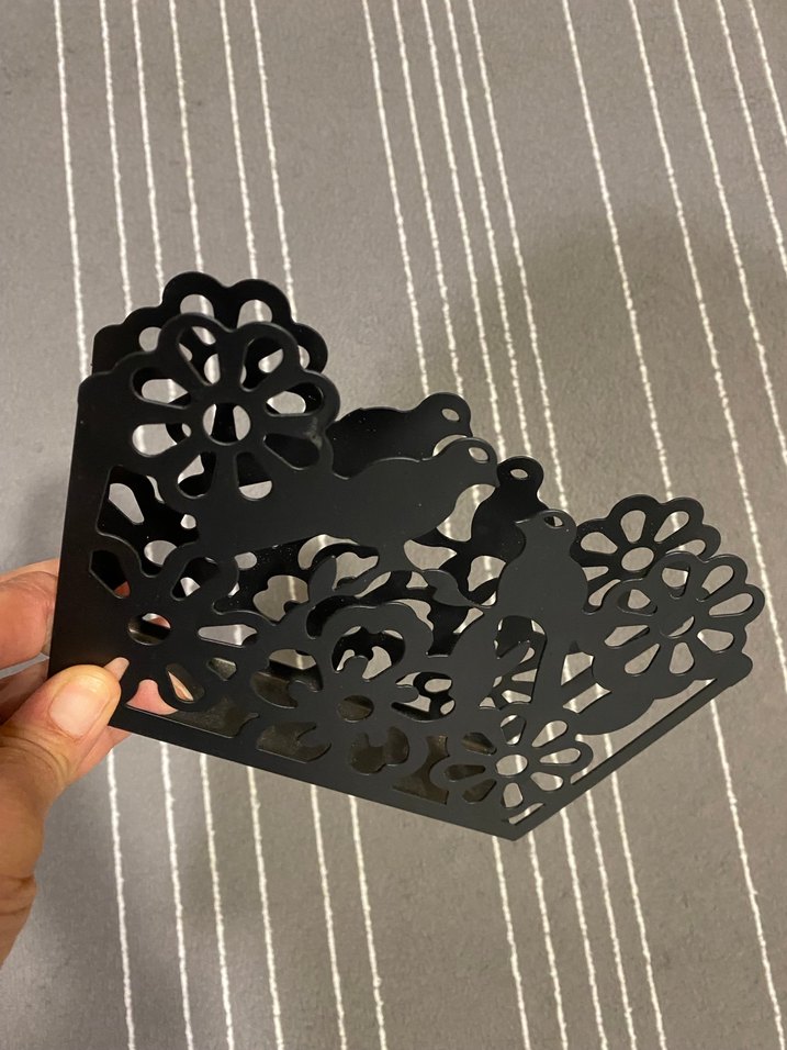 Siyah Dekoratif Kuş Figürlü Mutfak peçetelik - Görsel 2