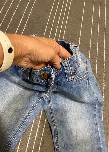 Mavi Düz Kesim Midi Boy Kadın Kot Pantolon - Görsel 3