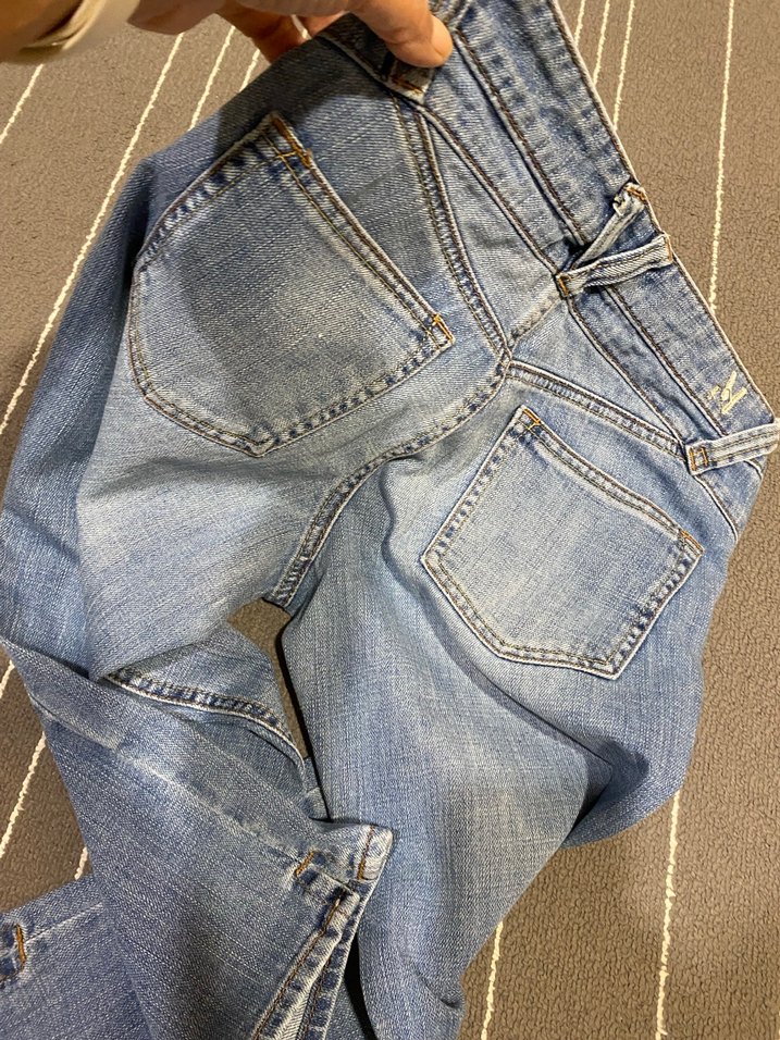 Mavi Düz Kesim Midi Boy Kadın Kot Pantolon - Görsel 5