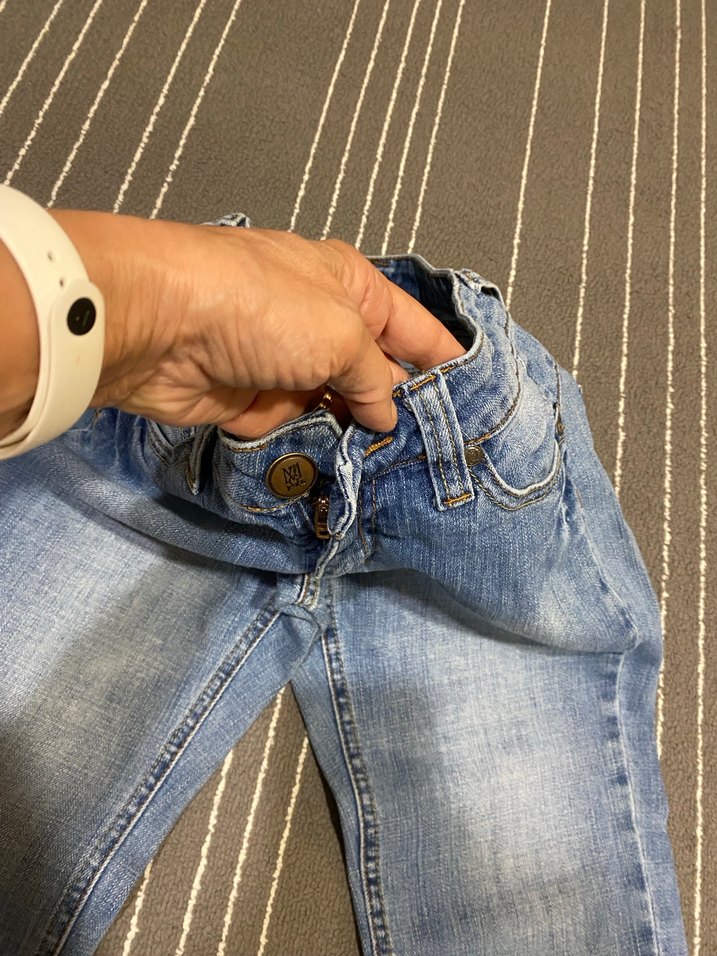 Mavi Düz Kesim Midi Boy Kadın Kot Pantolon - Görsel 3