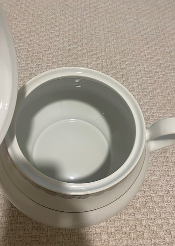 Gri Desenli Beyaz Porselen çorbalık.güral porselen - Görsel 7