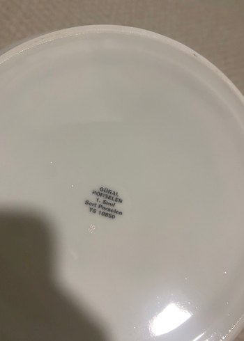 Gri Desenli Beyaz Porselen çorbalık.güral porselen - Görsel 6