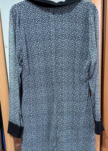 Gri Uzun Kollu elbise astarlı - Görsel 2