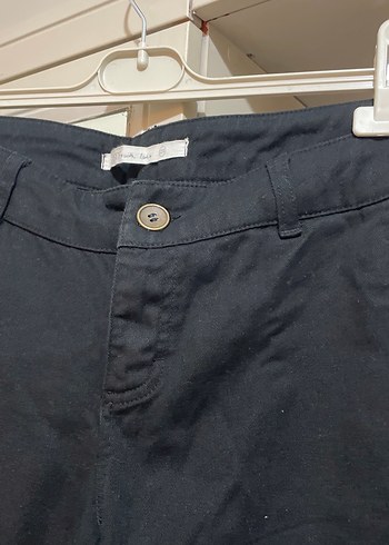 Kadın Siyah Normal Boy pantolon - Görsel 3