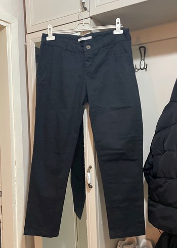 Kadın Siyah Normal Boy pantolon - Görsel 2