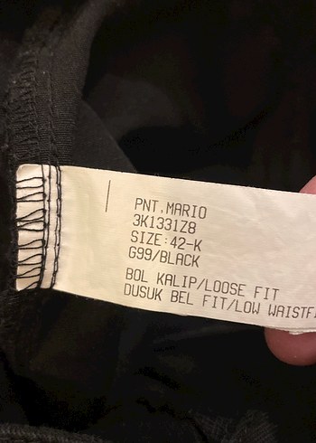 Kadın Siyah Normal Boy pantolon - Görsel 5