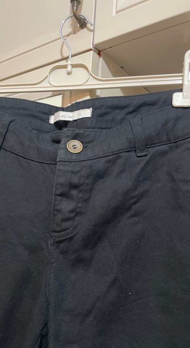 Kadın Siyah Normal Boy pantolon - Görsel 3