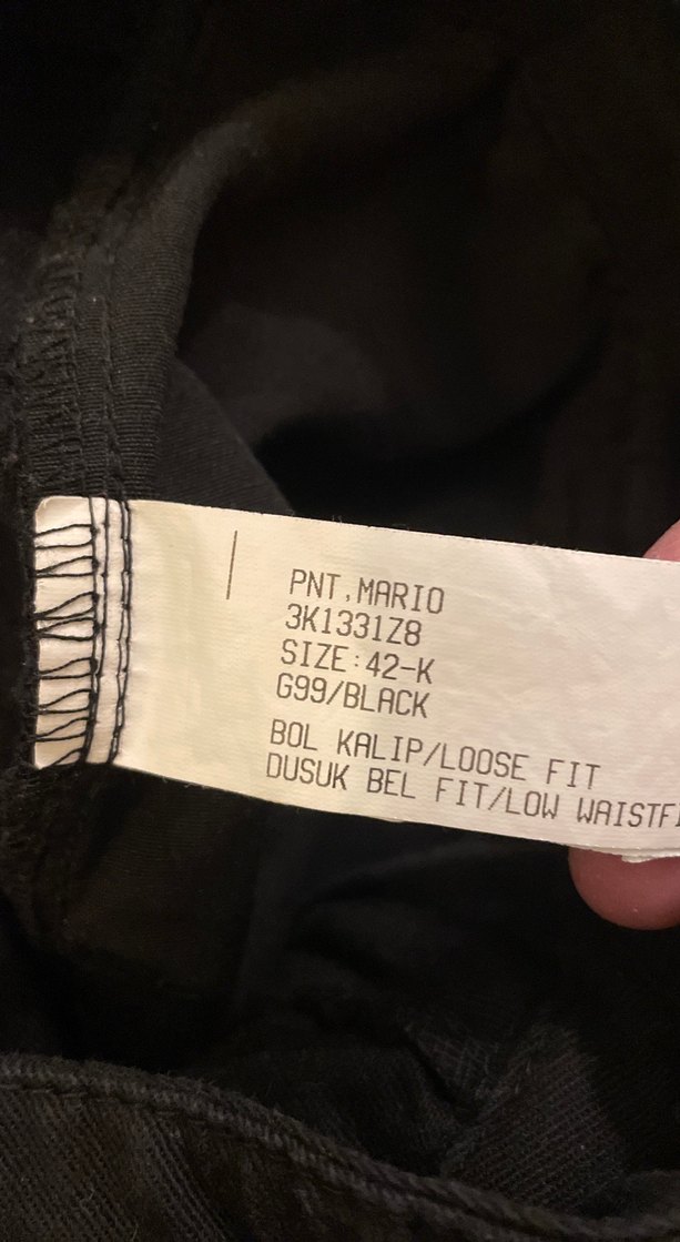 Kadın Siyah Normal Boy pantolon - Görsel 5