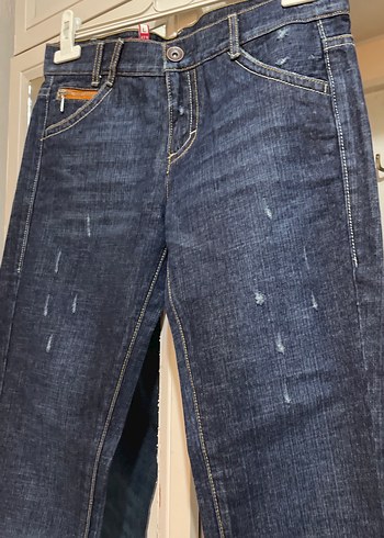 Mavi Rahat Kesim Kadın Denim Pantolon - Görsel 7