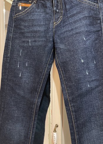 Mavi Rahat Kesim Kadın Denim Pantolon - Görsel 3