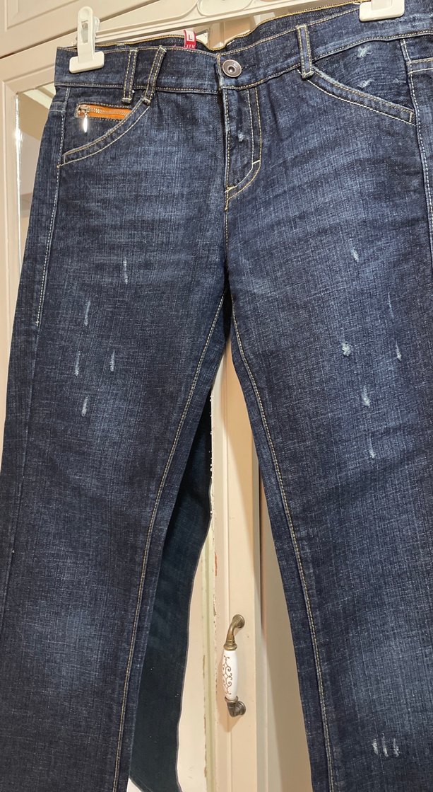 Mavi Rahat Kesim Kadın Denim Pantolon - Görsel 3