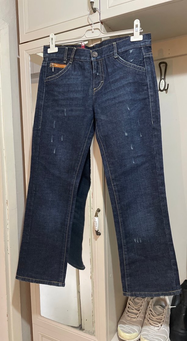 Mavi Rahat Kesim Kadın Denim Pantolon - Görsel 2