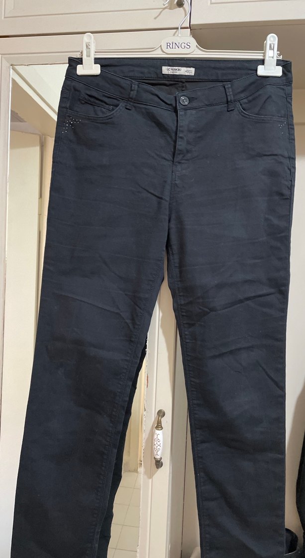 Siyah kot pantolon - Görsel 2