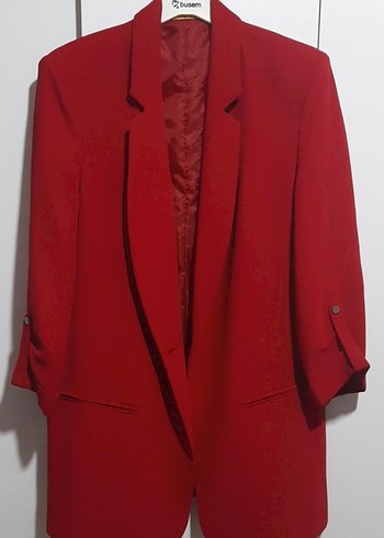 Tuğba Venn Kırmızı Kadın Blazer Ceket - Görsel 2